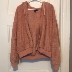 Pink Sherpa Coat